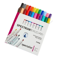 Spectrum Broad Pen Pk24 Asrtd Colours Spectrum Broad Pen Pk24 Asrtd Colours