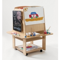 4 Sided Mobile Storage Easel 4 Sided Mobile Storage Easel