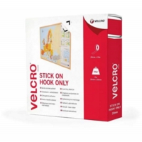 VELCRO White Stick on Hook Tape - 20mm x