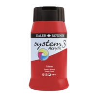 System 3 Crimson Acrylic 500ml System 3 Crimson Acrylic 500ml