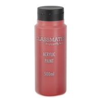 Classmates Scarlet Red Acrylic 500ml Classmates Scarlet Red Acrylic 500ml