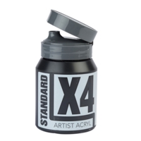 Sc X4 Standard Acryl 500ml Ivory Black Sc X4 Standard Acryl 500ml Ivory Black