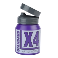 X4 Stndrd Acryl 500ml Perm Blue Violet X4 Stndrd Acryl 500ml Perm Blue Violet