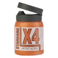 X4 Standard Acryl - 500ml - Cadmium Oran X4 Standard Acryl - 500ml - Cadmium Oran