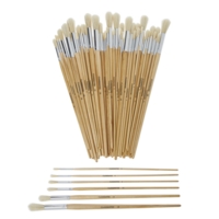 Hog Hair Brushes Round Classpack of 60 Hog Hair Brushes Round Classpack of 60
