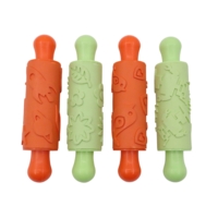Retro Rubber Rolling Pins - Pack of 4