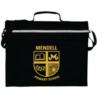 Primo Printed Book Bag Black Primo Printed Book Bag Black