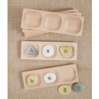 3-pebble Word-building Trays - Set Of 6 3-pebble Word-building Trays - Set Of 6