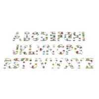 Resin Floral Letters Resin Floral Letters