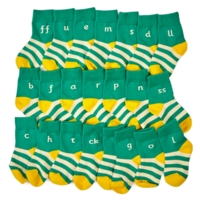 Letter And Sound Socks Phase 2 23pcs Letter And Sound Socks Phase 2 23pcs