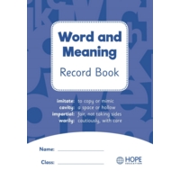 Word and Meaning Record Book Word and Meaning Record Book