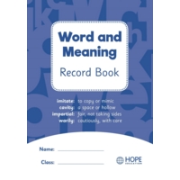 Word and Meaning Record Book