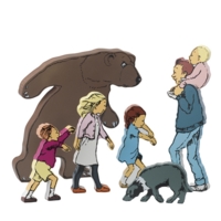 We're Going On A Bear Hunt Character set