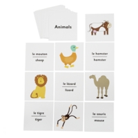 French Dice Cards - Animals