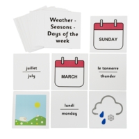 French Dice Cards Weather