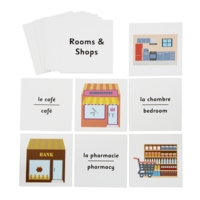 French Dice Cards - House -shops