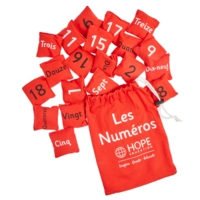 French Number Bean Bags French Number Bean Bags