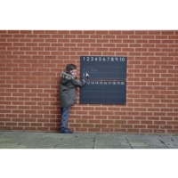 Number Outdoor-indoor Lined Chalkboard