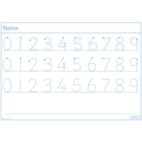 0-9 Number Tracing Boards 0-9 Number Tracing Boards