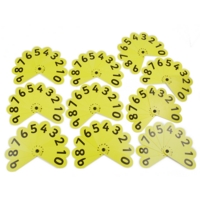 Number Fans 0-9 Pack Of 10 Number Fans 0-9 Pack Of 10