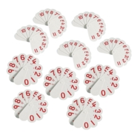 Double Sided Number Fans Pk10 Double Sided Number Fans Pk10