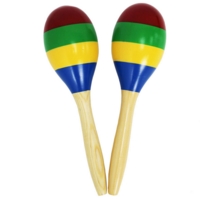 Multi Coloured Wooden Maracas Multi Coloured Wooden Maracas