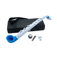 Nuvo Jsax In White With Blue Trim