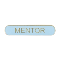 Mentor Bar Badge- Light Blue Mentor Bar Badge- Light Blue