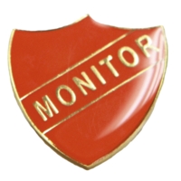 Monitor Shield Badge- Red Monitor Shield Badge- Red