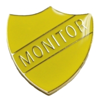 Monitor Shield Badge- Yellow