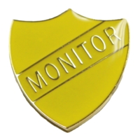 Monitor Shield Badge- Yellow Monitor Shield Badge- Yellow