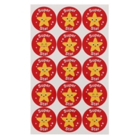 Round Super Star Stickers Round Super Star Stickers