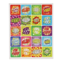 Star Square Stickers