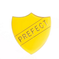 Prefect Shield Badge -Yellow PK10 Prefect Shield Badge -Yellow PK10