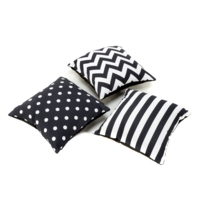 Black and White Cushions - Pack of 3 Black and White Cushions - Pack of 3