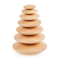 Natural Buttons Pk7 Natural Buttons Pk7