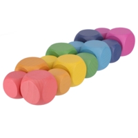 Rainbow Wooden Cubes Pack 14 Rainbow Wooden Cubes Pack 14