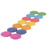 Rainbow Wooden Discs Pack 14 Rainbow Wooden Discs Pack 14