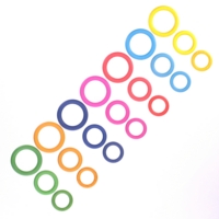 Rainbow Wooden Rings Pack 21 Rainbow Wooden Rings Pack 21