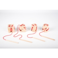 Wooden Lacing Shapes Pk4 Wooden Lacing Shapes Pk4
