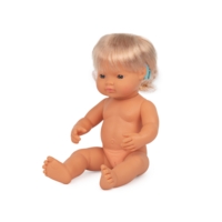 Doll with Hearing Aid Caucasian Girl 38c Doll with Hearing Aid Caucasian Girl 38c