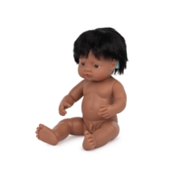 Doll with Hearing Aid Hispanic Boy 38cm