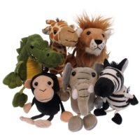 6 African Animal Finger Puppets 6 African Animal Finger Puppets