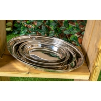Silver Oval Trays - Pack of 4
