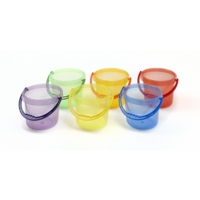 Transparent Coloured Buckets
