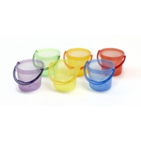 Transparent Coloured Buckets Transparent Coloured Buckets