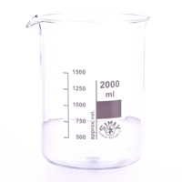 Simax Beaker 2000ml Squat Spout Simax Beaker 2000ml Squat Spout