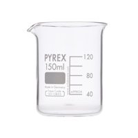 Pyrex Glass Beaker Squat Form 150mlP10 Pyrex Glass Beaker Squat Form 150mlP10