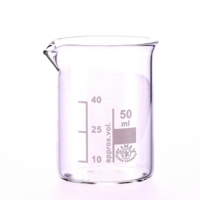 Simax Glass Beaker Squat Form 50ml P10 Simax Glass Beaker Squat Form 50ml P10