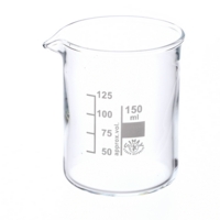 Simax Glass Beaker Squat Form 150ml P10 Simax Glass Beaker Squat Form 150ml P10
